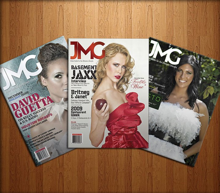 JMG magazine layout design
